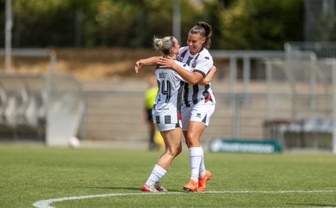 GER, Frankfurt, Eintracht Frankfurt II vs FC Ingolstadt, DFB, 2. Bundesliga, Fussball, Spielzeit 2026 2027, Stadion am Brentanobad, 2. Spieltag im Bild: Carina Wüst (FC Ingolstadt Frauen 14) erzielt das Tor zum 0.1, Tor, Jubel und Freude, Emotionen DFB DFL REGULATIONS PROHIBIT ANY USE OF PHOTOGRAPHS AS IMAGE SEQUENCES AND OR QUASI-VIDEO, 09.08.2026 *** GER, Frankfurt, Eintracht Frankfurt II vs. FC Ingolstadt, DFB, 2. Bundesliga, Soccer, 2026–2027 Season, Stadion am Brentanobad, Matchday 2: Carina Wüst of FC Ingolstadt Women’s U-14 scores the goal to make it 0–1, Goal, celebration and joy, emotions. DFB and DFL regulations prohibit any use of photographs as image sequences and or quasi-video. September 8, 2026 Copyright: HMBxMedia HendrikxHamelau