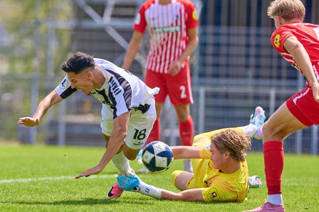 GER, VfR Aalen vs. SC Freiburg II, Fussball, Herren, Regionalliga Suedwest, 1. Spieltag, Spielzeit 2026 2027, 09.08.2026 GER, VfR Aalen vs. SC Freiburg II, Fussball, Herren, Regionalliga Suedwest, 1. Spieltag, Spielzeit 2026 2027, 09.08.2026 Aalen *** GER, VfR Aalen vs. SC Freiburg II, Soccer, Men s, Regionalliga Southwest, Matchday 1, 2026–2027 Season, August 9, 2026 GER, VfR Aalen vs. SC Freiburg II, Soccer, Men s, Regionalliga Southwest, Matchday 1, 2026–2027 Season, August 9, 2026 Aalen Copyright: xEibner-Pressefotox EP_ODS