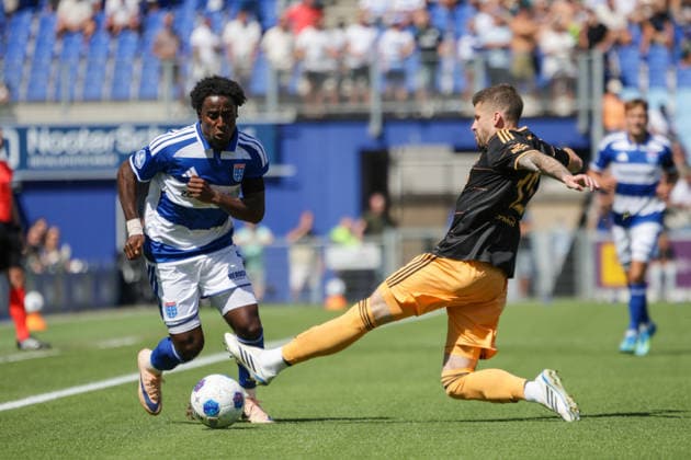 RECORD DATE NOT STATED 9th August 2026; MAC3PARK Stadion, Zwolle, Netherlands; Eredivisie Football, PEC Zwolle versus Ajax; Caio Henrique of Ajax makes a tackle AnthonyxBenoit