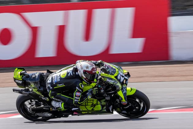 Raul Fernandez (Spain) of the SuperFile Trackhouse MotoGP Team ( 25) on his way to winning the MotoGP Race at Round 12 of the 2026 Qatar Airways Grand Prix of Great Britain at Silverstone Circuit, Towcester, England on the 9 August 2026.  Copyright: xDavidxHornx PMI-7310-0282