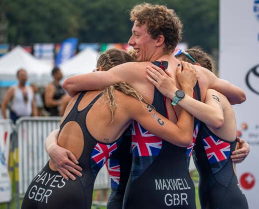August 9, 2026, Nyon, Vaud, Switzerland: Nyon Switzerland, 08 09 2026: The TEAM GGREAT BRITAIN celebrates his performance during FISU World University Championship Triathlon Nyon 2026 (International University Sports Federation). The NyonTriathlon is the final of the FISU World University Triathlon Championship which also the 37th edition and took place at Nyon in Vaud in Switzerland. Nyon Switzerland - ZUMAd206 20260809_zip_d206_018 Copyright: xEricxDubostx