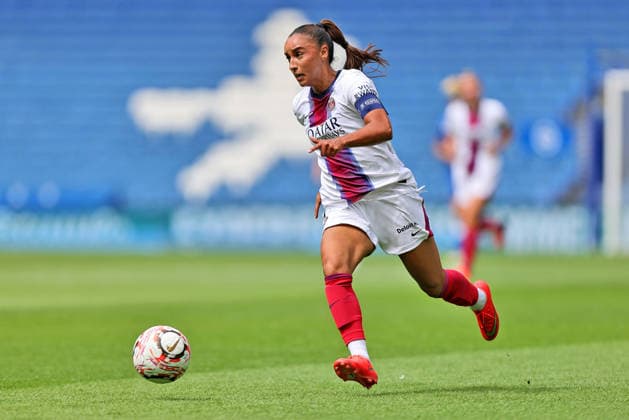 Brighton and Hove Albion Women v Paris Saint-Germain Women Pre-Season Friendly Sakina Karchaoui of Paris Saint-Germain Women during the Pre-Season Friendly match at the American Express Stadium, Brighton and Hove 09 08 2026 UK Newspapers OUT Copyright: xNeilxHolmesx FIL-23742-0020