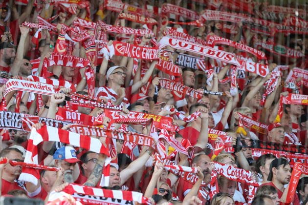Energiefans Fussball 2. Bundesliga 2026 2027 FC Energie Cottbus - Hannover 96 *** Energy Fans Soccer 2nd Bundesliga 2026–2027 FC Energie Cottbus Hannover 96