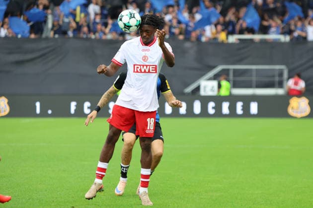 09.08.2026, Fussball, Herren, 3. Liga, Saison 2026 2027, 1. FC Saarbrücken - Rot-Weiss Essen, Dickson Abiama (Rot-Weiss Essen) Saarbrücken Ludwigsparkstadion Saarland Deutschland (DEU) *** August 9, 2026, Soccer, Men s, 3rd Division, 2026–2027 Season, 1 FC Saarbrücken vs. Rot-Weiss Essen, Dickson Abiama, Rot-Weiss Essen vs. Saarbrücken, Ludwigsparkstadion, Saarland, Germany, DEU Copyright: xSebastianxBachx