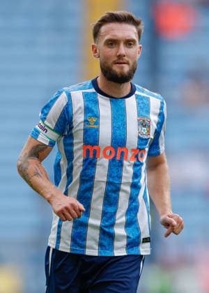 Coventry, England, 8th August 2026. Matt Grimes of Coventry City during the Coventry City vs Espanyol Pre Season Friendly match at the Coventry Building Society Arena, Coventry. Picture credit should read: Cody Froggatt Sportimage EDITORIAL USE ONLY. No use with unauthorised audio, video, data, fixture lists, club league logos or live services. Online in-match use limited to 120 images, no video emulation. No use in betting, games or single club league player publications. SPI_156_CF_COVENTRY_CITY_V_ESPANYOL SPI-4896-0155