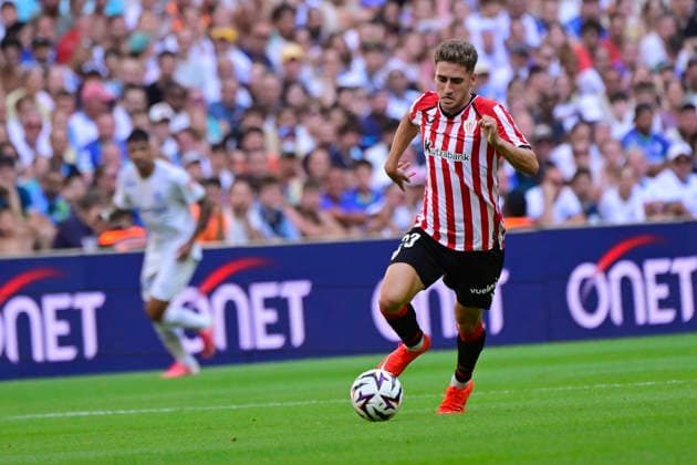 FOOTBALL : Olympique de Marseille VS Athletic Club Bilbao - 09 08 2026 Robert Navarro (ATH) - Pre-season friendly between Olympique de Marseille and Athletic Club Bilbao on August 9, 2026 at the CEPAC Velodrome Stadium in Marseille. MarseilleFrance  Copyright: xWilliamxCannarellax