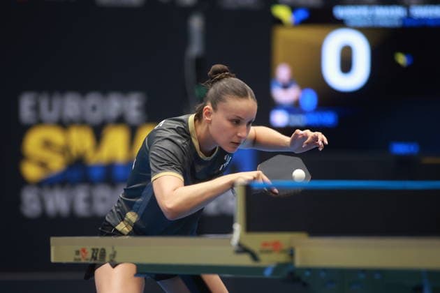2026 WTT Europe Smash - Sweden - Qualifications Day 2 Audrey Zarif of France competes against Ho Tin-Tin of England during the women s singles qualifying round 2 at the 2026 Europe Smash at the Baltiska Hallen in Malmo, Sweden, on August 9, 2026. Malmo Sweden  Copyright: xRemyxGrosx originalFilename:gros-europesm260809_npCgQ.jpg