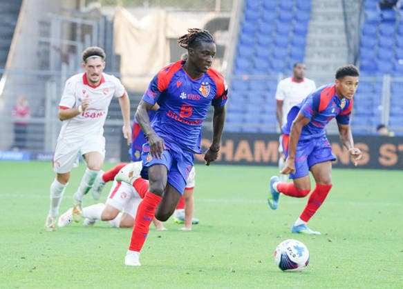 09.08.2026 Schweiz Fussball Herren Super League Saison 2026-2027 FC Basel - FC Thun 4:2 Bild , Asane Sow 8FC Basel Einzelbild Aktion *** August 9, 2026 Swiss Men s Soccer Super League 2026–2027 Season FC Basel vs. FC Thun 4–2 Photo: Asane Sow 8FC Basel Single Frame Action Shot 