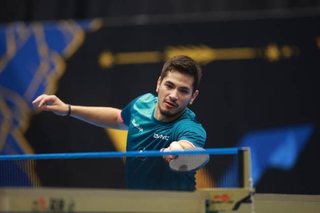 2026 WTT Europe Smash - Sweden - Qualifications Day 2 Martin Allegro of Belgium competes against Cedric Nyutinck of Belgium during the Men s Singles - Qualifying Round 2 at the 2026 Europe Smash at the Baltiska Hallen in Malmo, Sweden, on August 9, 2026. Malmo Sweden  Copyright: xRemyxGrosx originalFilename:gros-europesm260809_npkbS.jpg