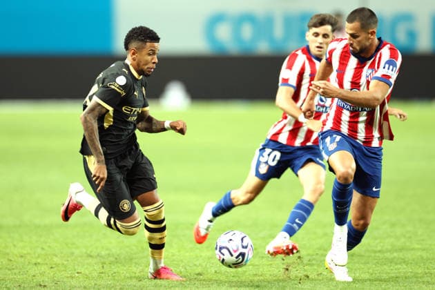 Man City vs Atletico de Madrid pre-season match in Seoul, South Korea Savinho (L) of Manchester City FC dribbles the ball during a pre-season friendly soccer match between Manchester City FC and Atletico de Madrid at Seoul World Cup Stadium in Seoul, South Korea, on August 09, 2026. Seoul South Korea  Copyright: xMatrixxImages JungxUi-Chelx