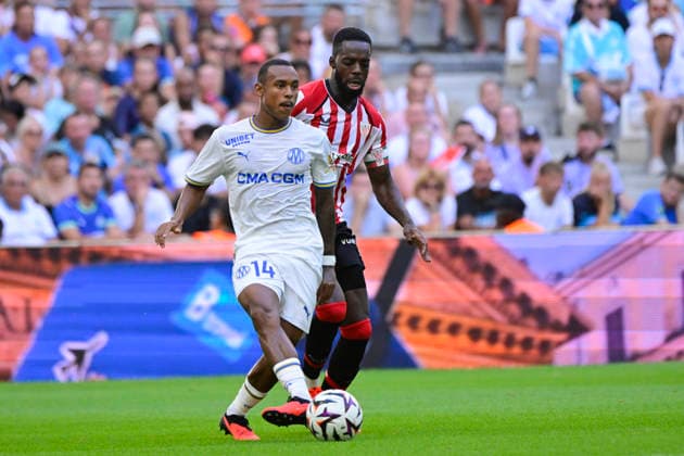 FOOTBALL : Olympique de Marseille VS Athletic Club Bilbao - 09 08 2026 Igor Paixao (OM) - Pre-season friendly between Olympique de Marseille and Athletic Club Bilbao on August 9, 2026 at the CEPAC Velodrome Stadium in Marseille. MarseilleFrance  Copyright: xWilliamxCannarellax