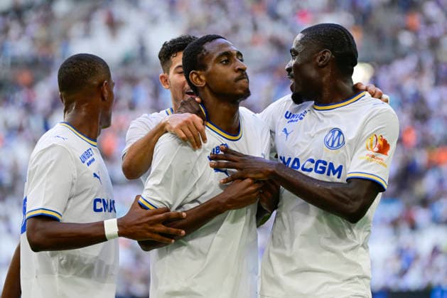 FOOTBALL : Olympique de Marseille VS Athletic Club Bilbao - 09 08 2026 Joy OM - But Tadjidine Mmadi - Pre-season friendly between Olympique de Marseille and Athletic Club Bilbao on August 9, 2026 at the CEPAC Velodrome Stadium in Marseille. MarseilleFrance  Copyright: xWilliamxCannarellax