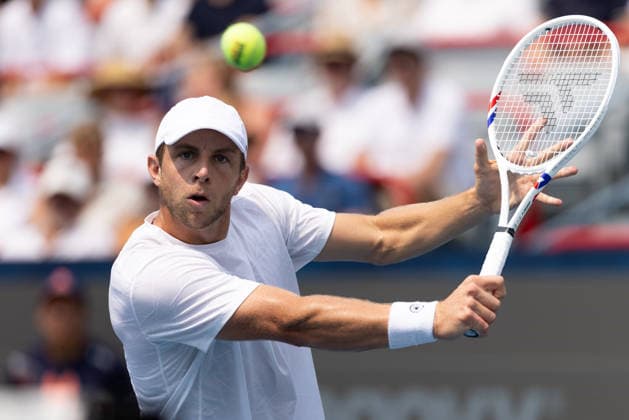 August 9, 2026, Montreal, Quebec, Canada: TALLON GRIEKSPOOR from Nederlands backhand in match against Daniel Merida from Spain in round of 16 at Canadian Open at IGA stadium in Montreal, Quebec, Canada on 2026-08-09 Montreal Canada - ZUMAl189 20260809_zsp_l189_009 Copyright: xYannickxLegarex