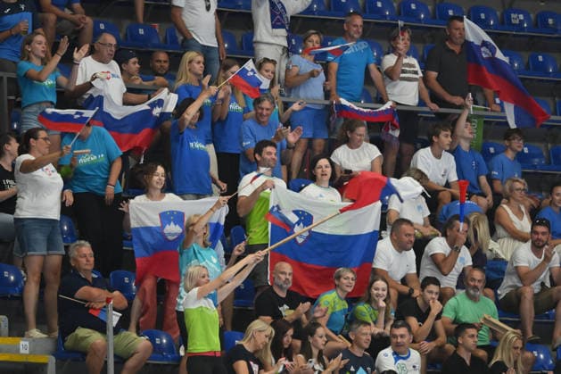 GERMANY vs SLOVENIA SUPPORTERS handball U18 Gernany national team, Nationalteam vs Slovenia during EHF U18 European Championship, EM, Europameisterschaft final match at Aleksandar Nikolic Pionir hall, Belgrade 09.08.2026 Foto: HANDBALL, SERBIA, EHF EUROPEAN U18 CHAMPIONSHIP, GERMANY, SLOVENIA Belgrade Aleksandar Nikolic Pionir arena Serbia Copyright: xMarkoxMetlasx xMNxPressx