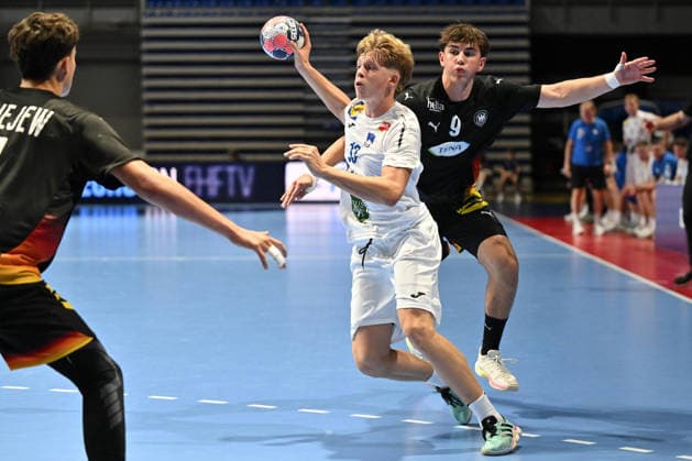 GERMANY vs SLOVENIA GAL RAPOTEC handball U18 Gernany national team, Nationalteam vs Slovenia during EHF U18 European Championship, EM, Europameisterschaft final match at Aleksandar Nikolic Pionir hall, Belgrade 09.08.2026 Foto: HANDBALL, SERBIA, EHF EUROPEAN U18 CHAMPIONSHIP, GERMANY, SLOVENIA Belgrade Aleksandar Nikolic Pionir arena Serbia Copyright: xMarkoxMetlasx xMNxPressx
