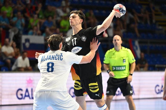GERMANY vs SLOVENIA TOMA GADZA handball U18 Gernany national team, Nationalteam vs Slovenia during EHF U18 European Championship, EM, Europameisterschaft final match at Aleksandar Nikolic Pionir hall, Belgrade 09.08.2026 Foto: HANDBALL, SERBIA, EHF EUROPEAN U18 CHAMPIONSHIP, GERMANY, SLOVENIA Belgrade Aleksandar Nikolic Pionir arena Serbia Copyright: xMarkoxMetlasx xMNxPressx
