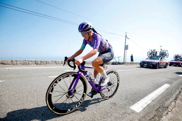 Tour de France féminin PHOTOPQR NICE MATIN Jean François Ottonello ; Nice ; 09 08 2026 ; Tour de France Femmes - Etape 9 Nice-Nice, ici dans le du col d Eze - Nadia Gontova, LIV-Alula-Jayco 9th and final stage of the fifth edition of the Women s Tour de France cycling race, 99.2 km from Nice to Nice, southeastern France on August 9, 2026. Nice France  Copyright: xPHOTOPQR NICExMATIN MAXPPPxJeanxFrançoisxOttonellox 20260809NIM7269 20260809NIM7269