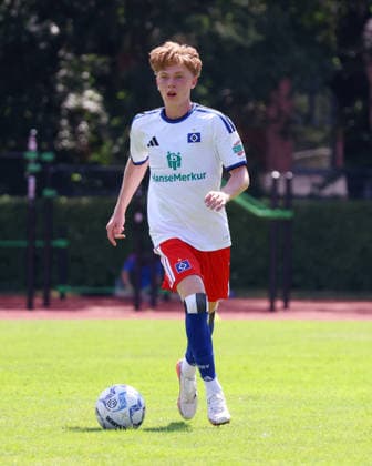 Fußball, U19, FC St. Pauli - Hamburger SV U19 DFB-Nachwuchsliga - Vorrunde Gruppe A FC St.Pauli - Hsamburger SV im Hammer Park Stadion Hannes Trampnau (HSV) *** U19 DFB Youth League Preliminary Round, Group A: FC St. Pauli vs. Hsamburger SV at Hammer Park Stadium; Hannes Trampnau (HSV)