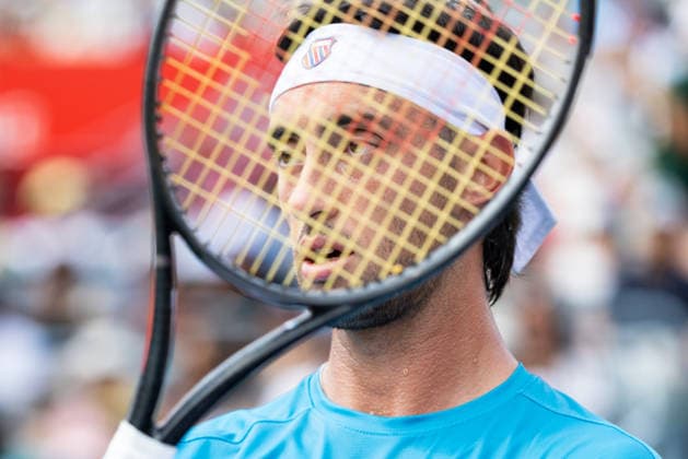 August 9, 2026, Montreal, Quebec, Canada: THIAGO AUGUSTIN TIRANTE from Argentina in match against Learner Tien (12) from USA in round of 16 at Canadian Open at IGA stadium in Montreal, Quebec, Canada on 2026-08-09 Montreal Canada - ZUMAl189 20260809_zsp_l189_064 Copyright: xYannickxLegarex
