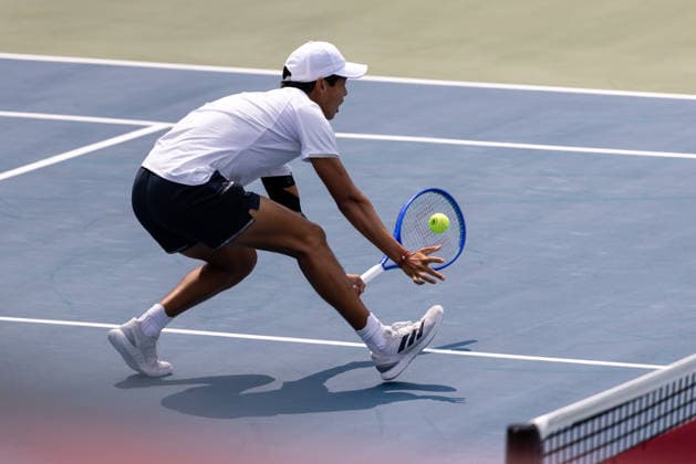 August 9, 2026, Montreal, Quebec, Canada: LEARNER TIEN (12) from USA volley in match against Thiago Agustin Tirante from Argentina in round of 16 at Canadian Open at IGA stadium in Montreal, Quebec, Canada on 2026-08-09 TENNIS: Canadian Open Montreal 2026  - ZUMAl189 20260809_zsp_l189_073 Copyright: xYannickxLegarex