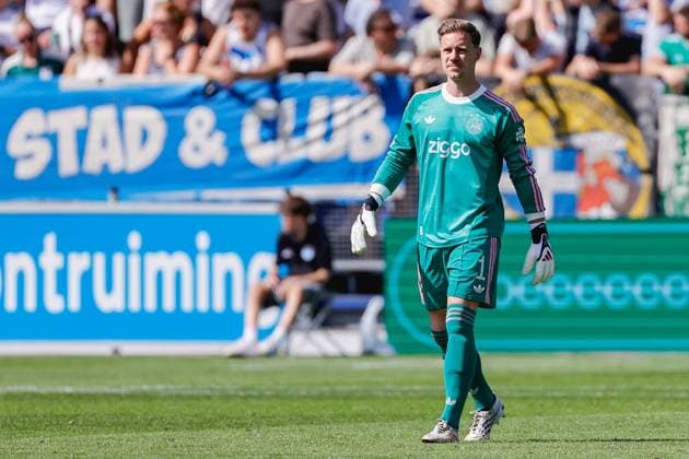 ZWOLLE , 09-08-2026 , MAC3park stadion , season 2026 2027 , Dutch Eredivisie football , match between PEC Zwolle and Ajax , picture shows Ajax goalkeeper Marc ter Stegen PEC - Ajax  x205590524x Copyright: