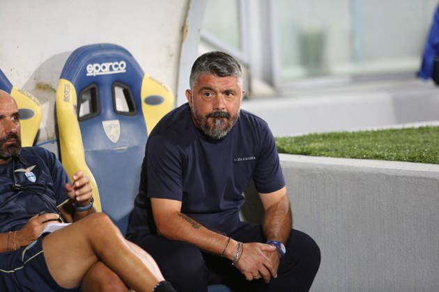 SOCCER - Friendly Match - Frosinone vs. Lazio Photo by IPA ABACAPRESS.COM87360835 - Gennaro Gattuso during the preseason friendly soccer match between Frosinone Calcio and SS Lazio at Benito Stirpe Stadium on August 9, 2026, in Frosinone, Italy. Frosinone Italy  Copyright: xIPAxSport ABACAx