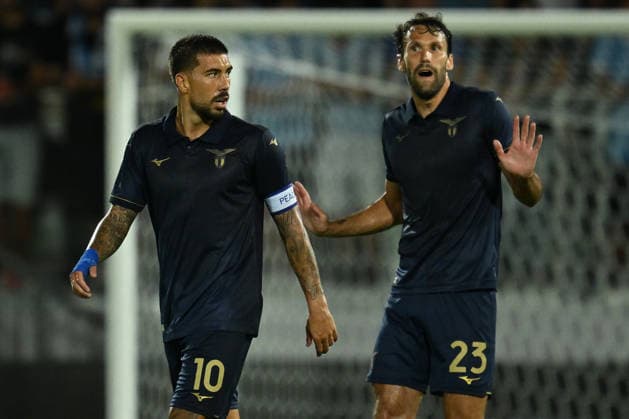 IPA87361027 - Mattia Zaccagni of S.S. Lazio celebrates after scoring the goal that tied the game at 1-1 during a preseason friendly match between Frosinone Calcio and S.S. Lazio at Benito Stirpe Stadium on August 9, 2026, in Frosinone, Italy.  Copyright: xDomenicoxCippitelli IPAxSportx xx 87361027