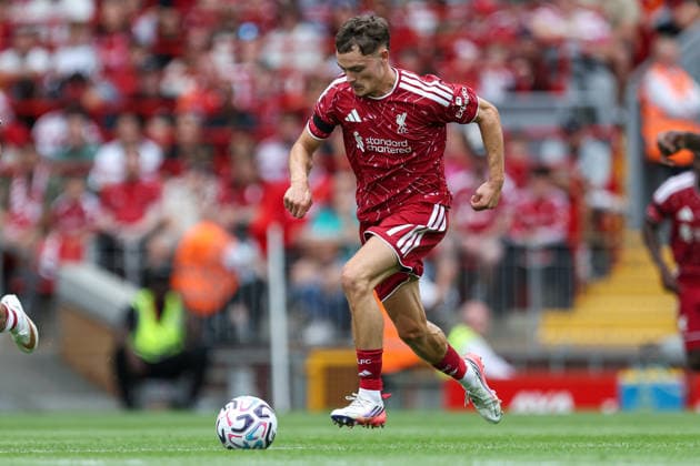 RECORD DATE NOT STATED 9th August 2026; Anfield, Liverpool, Merseyside, England; Friendly Football, Liverpool versus Monaco; Florian Wirtz of Liverpool runs with the ball AidanxHunter
