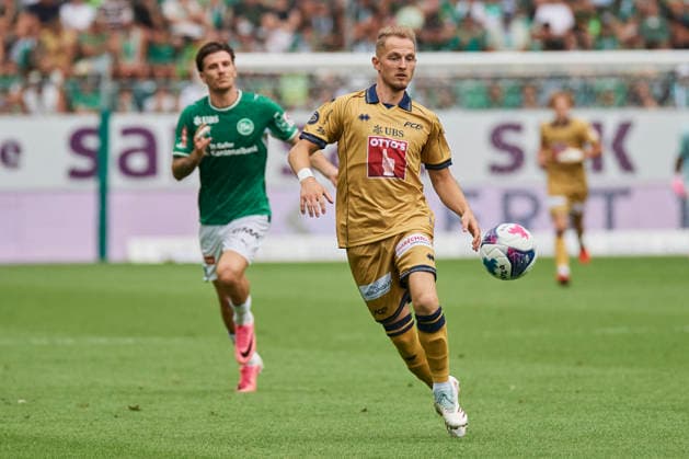 Brack Super League 2026 2027 FC St. Gallen 1879 vs. FC Luzern, St. Gallen, Schweiz St. Gallen, Schweiz, 9. August 2026. Andrejs Ciganiks während des Brack Super League Spiels FC St. Gallen 1879 gegen FC Luzern in St. Gallen. *** Brack Super League 2026–2027: FC St. Gallen 1879 vs. FC Lucerne, St. Gallen, Switzerland St. Gallen, Switzerland, August 9, 2026 Andrejs Ciganiks during the Brack Super League match between FC St. Gallen 1879 and FC Lucerne in St. Gallen