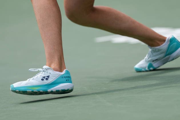 National Bank Open 2026 - Day 9 TORONTO, CANADA - AUGUST 9 : Elena Rybakina of Kazakhstan in action against Liudmila Samsonova in the round of 16 during the WTA, Tennis Damen 1000 National Bank Open in Toronto, Ontario, Canada on August 9, 2026. Mert Alper Dervis Anadolu Ontario Canada. Editorial use only. Please get in touch for any other usage.  Copyright: x2026xAnadoluxMertxAlperxDervisx