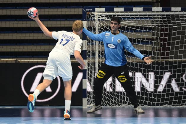 GERMANY vs SLOVENIA TOBIAS DENGLER handball U18 Gernany national team, Nationalteam vs Slovenia during EHF U18 European Championship, EM, Europameisterschaft final match at Aleksandar Nikolic Pionir hall, Belgrade 09.08.2026 Foto: HANDBALL, SERBIA, EHF EUROPEAN U18 CHAMPIONSHIP, GERMANY, SLOVENIA Belgrade Aleksandar Nikolic Pionir arena Serbia Copyright: xMarkoxMetlasx xMNxPressx
