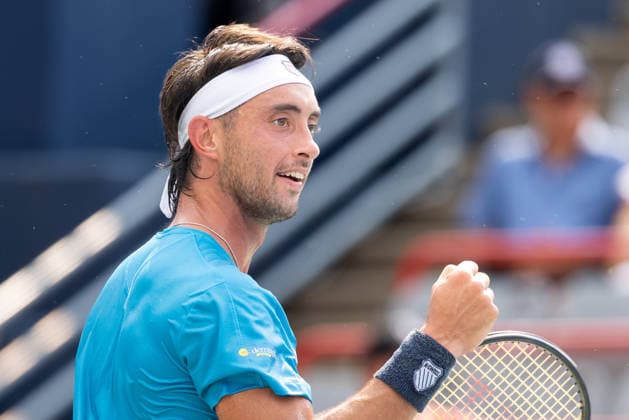 August 9, 2026, Montreal, Quebec, Canada: THIAGO AUGUSTIN TIRANTE from Argentina reaction in match against Learner Tien (12) from USA in round of 16 at Canadian Open at IGA stadium in Montreal, Quebec, Canada on 2026-08-09 TENNIS: Canadian Open Montreal 2026  - ZUMAl189 20260809_zsp_l189_089 Copyright: xYannickxLegarex