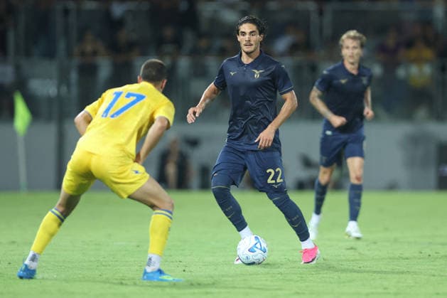 SOCCER - Friendly Match - Frosinone vs. Lazio Photo by IPA ABACAPRESS.COM87362199 - Frosinone, Italy, August 9, 2026: Matteo Cancellieri (winger) of S.S. Lazio in action during the friendly match between Frosinone Calcio and S.S. Lazio at Benito Stirpe Stadium. Frosinone Italy  Copyright: xIPAxSport ABACAx