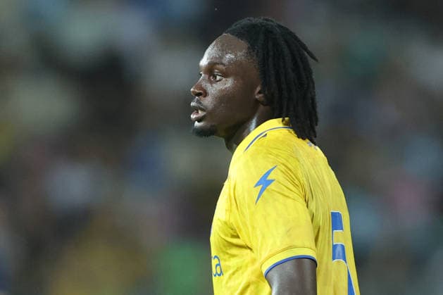 SOCCER - Friendly Match - Frosinone vs. Lazio Photo by IPA ABACAPRESS.COM87362209 - Frosinone, Italy, August 9, 2026: Wisdom Amey of Frosinone in action during the friendly match between Frosinone Calcio and S.S. Lazio at Benito Stirpe Stadium. Frosinone Italy  Copyright: xIPAxSport ABACAx