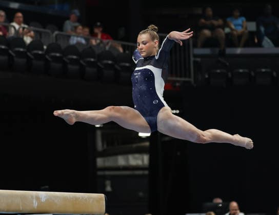 August 9, 2026: Addalye VanGrinsven mounts the balance beam during the Junior Women s Day 2 of the 2026 Xfinity US Gymnastics Championships at the Mortgage Matchup Center in Phoenix, AZ. CSM 2026 Xfinity US Gymnastics Championships: Junior Women Day 2 AUG 9  - ZUMAc04_ 20260809_zma_c04_006 Copyright: xKylexOkitax