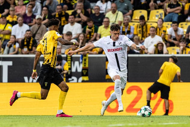 3.Liga: Alemannia Aachen - SC Verl; 09.08.2026 Tim Heike (SC Verl, 25), Joel da Silva Kiala (Alemannia Aachen, 37) 3.Liga: Alemannia Aachen - SC Verl; Tivoli, Aachen; 09.08.2026 DFB regulations prohibit any use of photographs as image sequences and or quasi video. *** 3rd Division Alemannia Aachen SC Verl August 9, 2026 Tim Heike SC Verl, 25, Joel da Silva Kiala, Alemannia Aachen, 37 3rd Division: Alemannia Aachen vs. SC Verl at Tivoli, Aachen, August 9, 2026 DFB regulations prohibit any use of photographs as image sequences and or quasi-video Copyright: xBEAUTIFULxSPORTS Buriakovx