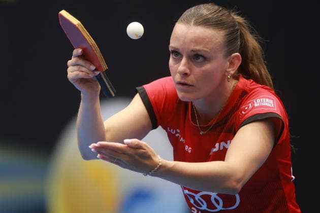 2026 WTT Europe Smash - Sweden - Qualifications Day 2 Sarah De Nutte of Luxembourg competes against Chien Tung-Chuan of Taiwan during the Women s Singles Qualifying Round 3 at the 2026 Europe Smash at the Baltiska Hallen in Malmo, Sweden, on August 9, 2026. Malmo Sweden  Copyright: xRemyxGrosx originalFilename:gros-europesm260809_npvfG.jpg