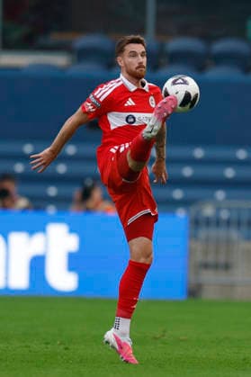 Joel Waterman of the Chicago Fire controls the ball during a Leagues Cup match between the Chicago Fire and Santos at Toyota Park in Bridgeview, USA, 09 August 2026. Leagues Cup: Chicago Fire vs Santos !ACHTUNG: NUR REDAKTIONELLE NUTZUNG!  Copyright: xKamilxKrzaczynskix AME7528 20260810-55021108748_1