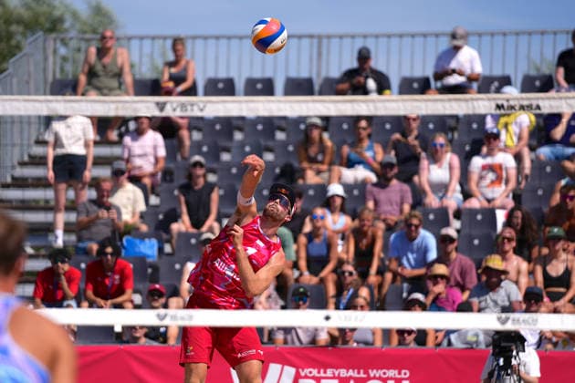 Anders Mol ( NOR ) during the Beachvolleyball Elite 16 Tournament at Rennbahn Hamburg-Horn, Hamburg.  Copyright: xJuliaxKneisslx xSPPx Sportspressphoto_SPR203682