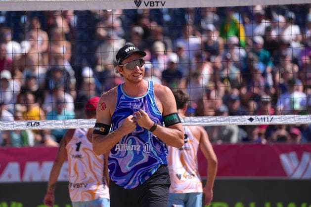 Nils Ehlers ( GER ) during the Beachvolleyball Elite 16 Tournament at Rennbahn Hamburg-Horn, Hamburg.  Copyright: xJuliaxKneisslx xSPPx Sportspressphoto_SPR203684