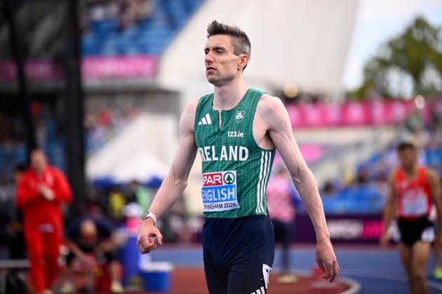 European Athletics Championships Birmingham 2026 - day 1 BIRMINGHAM, ENGLAND - AUGUST 10 : Mark English (IRL) in action during the 800m on day 1 of the Birmingham 2026 European Athletics Championships on August 10, 2026 in Birmingham, England, 10 08 2026 Birmingham ENGLAND  Copyright: xTomasxSiskx