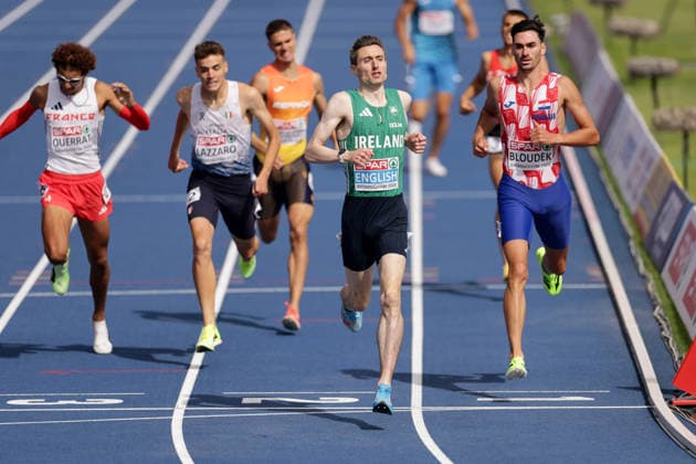 2026 European Athletics Championships, Alexander Stadium, Birmingham, England 10 8 2026 Men™s 800m Round 1 Ireland™s Mark English wins the mens 800 meters round 1 Mark English wins 10 8 2026  Copyright: xx 0U6A3849