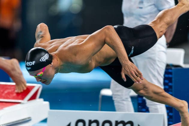 SWIMMING - EAC 2026 PARIS,FRANCE,10.AUG.26 - SWIMMING - European Aquatics Championships Paris 2026, . Image shows Simon Bucher (AUT).  GEPAxpictures xPhilippxBrem