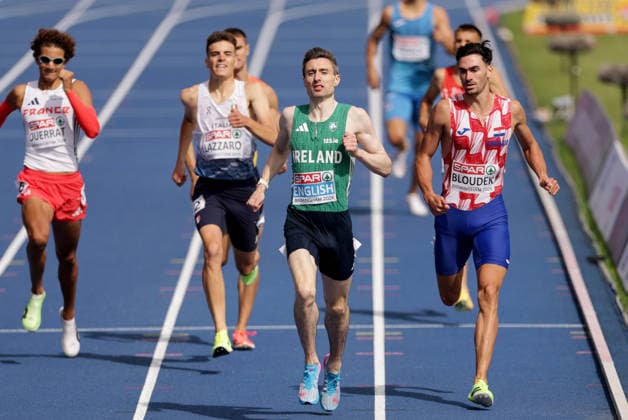 2026 European Athletics Championships, Alexander Stadium, Birmingham, England 10 8 2026 Men™s 800m Round 1 Ireland™s Mark English on his way to victory Mark English on his way to victory 10 8 2026  Copyright: xx 0U6A3850