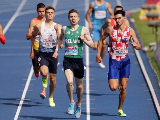 2026 European Athletics Championships, Alexander Stadium, Birmingham, England 10 8 2026 Men™s 800m Round 1 Ireland™s Mark English on his way to victory Mark English on his way to victory 10 8 2026  Copyright: xx 0U6A3851