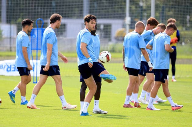 10.08.2026, DEU GER, Fussball , 2.Fussballbundesliga, Saison 2026 2027), Sportforum, Hertha BSC, Training Linus Gechter (Hertha BSC Berlin 44), Hertha-Spielerkreis 2. Liga: DFB DFL regulations prohibit any use of photographs as image sequences and or quasi-video) Berlin Sportforum Berlin Deutschland *** August 10, 2026, Germany, Soccer, 2. Bundesliga, 2026–2027 Season, Sportforum, Hertha BSC, Training: Linus Gechter, Hertha BSC Berlin 44, Hertha Player Circle, 2nd Division, DFB and DFL regulations prohibit any use of photographs as image sequences and or quasi-video, Berlin Sportforum, Berlin, Germany Copyright: xNordphotox xEnglerx