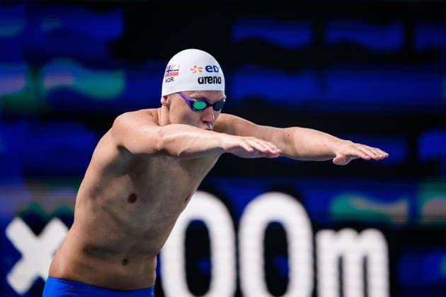 260810 Birk Lee Johansen of Norway competes in men™s 4x200 meters freestyle swimming relay heats during day eleven of the 2026 European Aquatics Championships on August 10, 2026 in Saint-Denis. Photo: Joel Marklund BILDBYRAN kod JM JM0838 bbeng simning swimming svomming 2026 european aquatics championships em lagkapp Norge *** August 10, 2026: Birk Lee Johansen of Norway competes in the men’s 4x200-meter freestyle swimming relay heats during day eleven of the 2026 European Aquatics Championships on August 10, 2026 in Saint Denis. Photo by Joel Marklund. BILDBYRAN code JM JM0838 bbeng swimming 2026 European Aquatics Championships European Championships relay Norway  Copyright: JOELxMARKLUND BB260810JM094