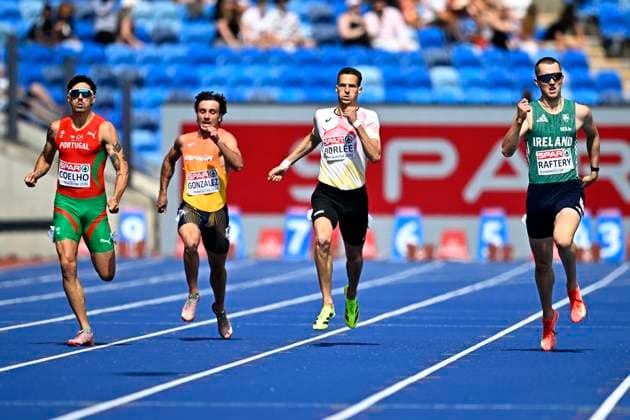 European Athletics Championships Birmingham 2026 - day 1 BIRMINGHAM, ENGLAND - AUGUST 10 : Borlee Dylan (BEL) in action during the 400m Qualification Round 1 Heat 2 on day 1 of the Birmingham 2026 European Athletics Championships on August 10, 2026 in Birmingham, England, 10 08 2026 Birmingham ENGLAND  Copyright: xTomasxSiskx