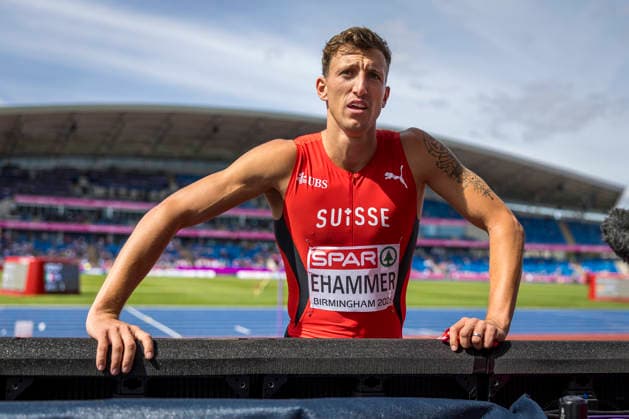 BIRMINGHAM, GREAT BRITAIN - AUGUST 10, 2026 : Simon EHAMMER (SUI Switzerland) competing in the long jump during the European Athletics Championships at Alexander Stadium on August 10, 2026 in Birmingham, Great Britain. Oregon Great Britain Copyright: xAxelxKohringx