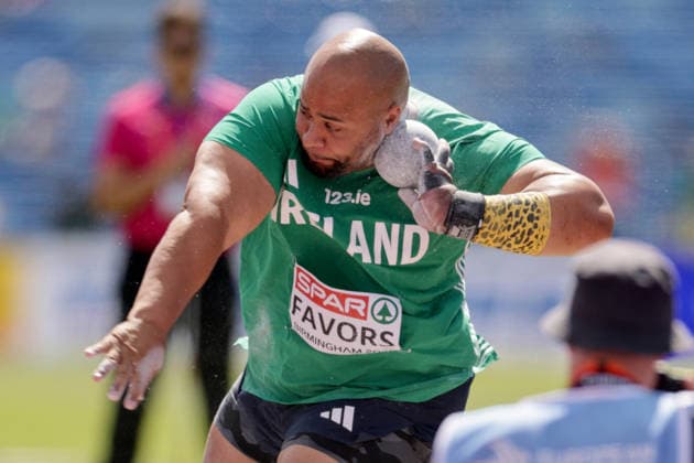 2026 European Athletics Championships, Alexander Stadium, Birmingham, England 10 8 2026 Men™s Shot Put Qualification Group A & Group B Ireland™s Eric Favors Eric Favors 10 8 2026  Copyright: xx 0U6A4318